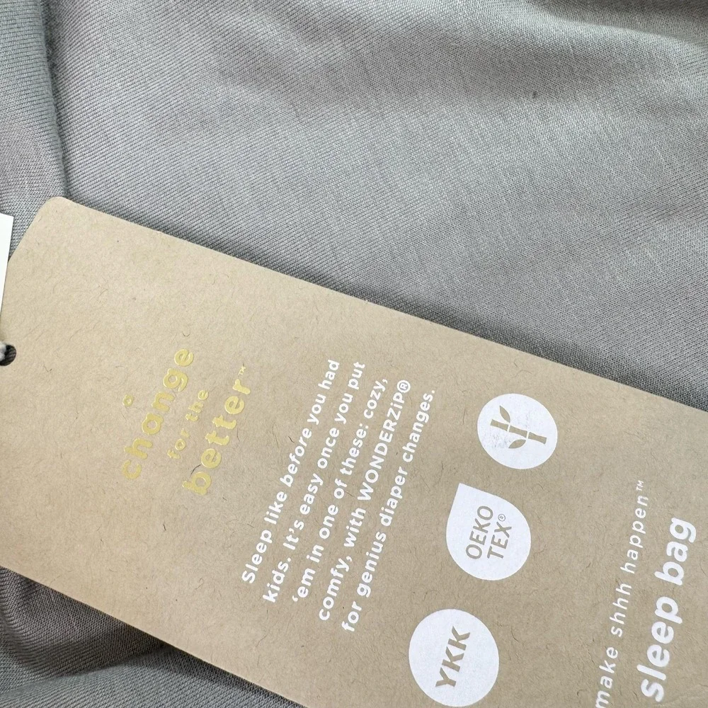 Gunamuna Sleep Bag Baby 24-36M Gray 0.5 TOG Bamboo Viscose Wearable Blanket